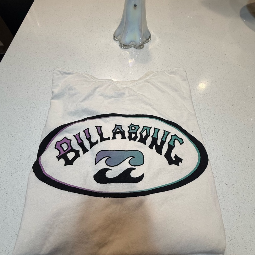 Billabong Men’s Cream Premium Tee - Purple blue ombré